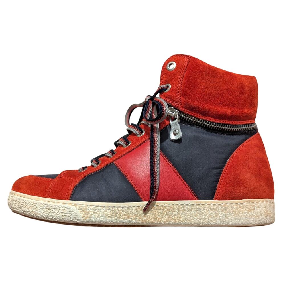 PDO Pantofola D'Oro Nappa Rosso Convertible Italian Sneakers Womens US 8 EU 39